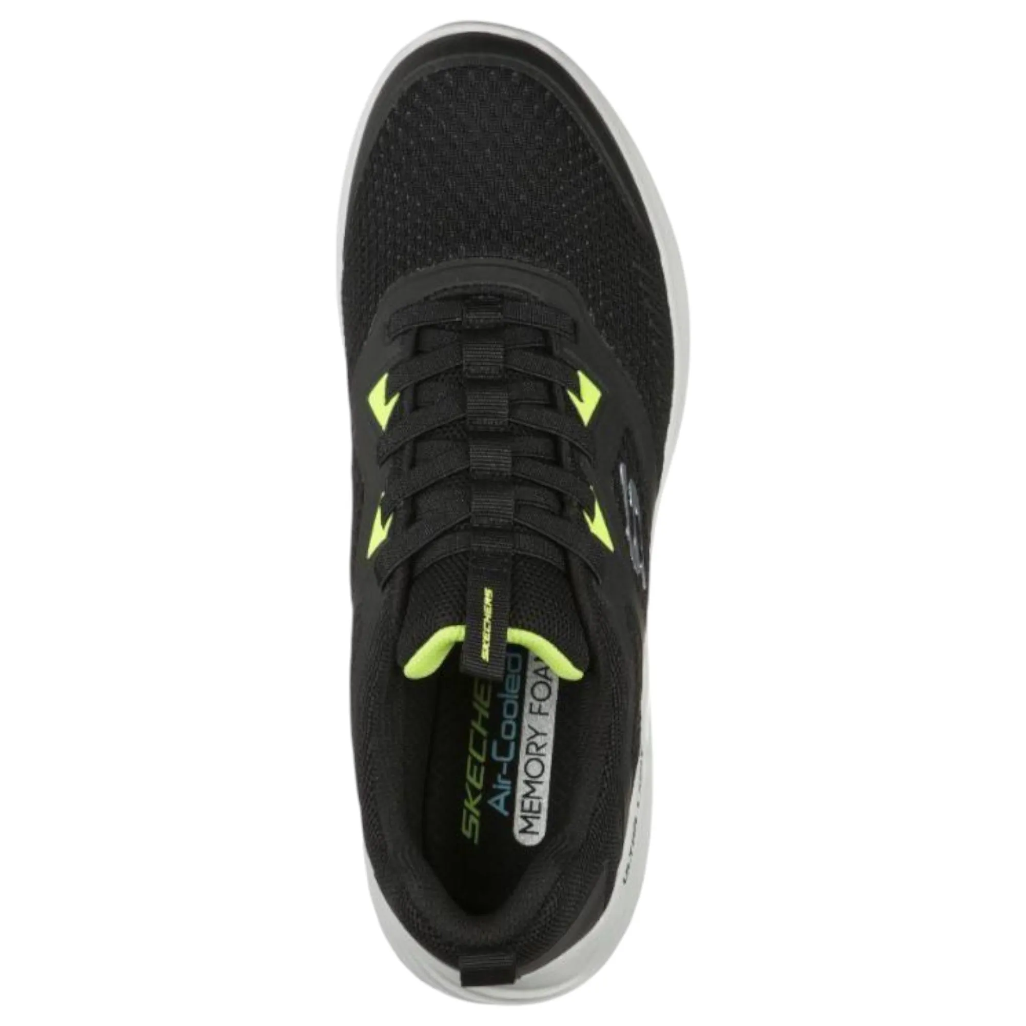 Mens Skechers Bounder - High Degree Black Lace Up Active Shoes