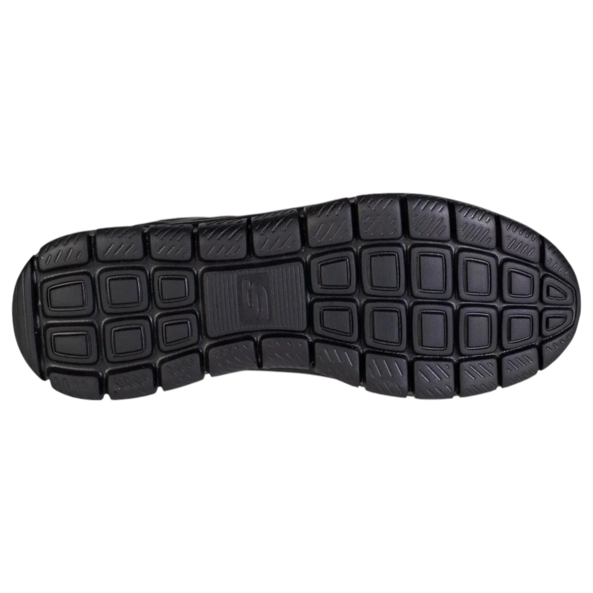 Mens Skechers Track Broader Black Lace Up Athletic Shoes