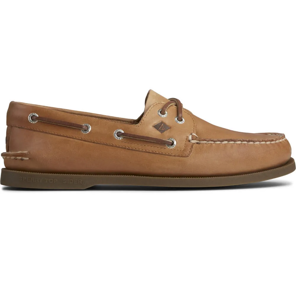 MENS SPERRY A/O 2-EYE LEATHER - NUTMEG