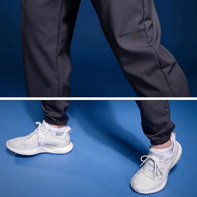 Men's Sport Pants with Zipper Pockets - Running Pants for Soccer Training, Sports Trousers, Jogging Fitness Sweatpants