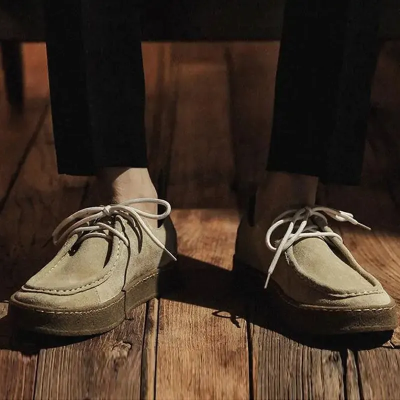 Mens Suede Boat Shoes
