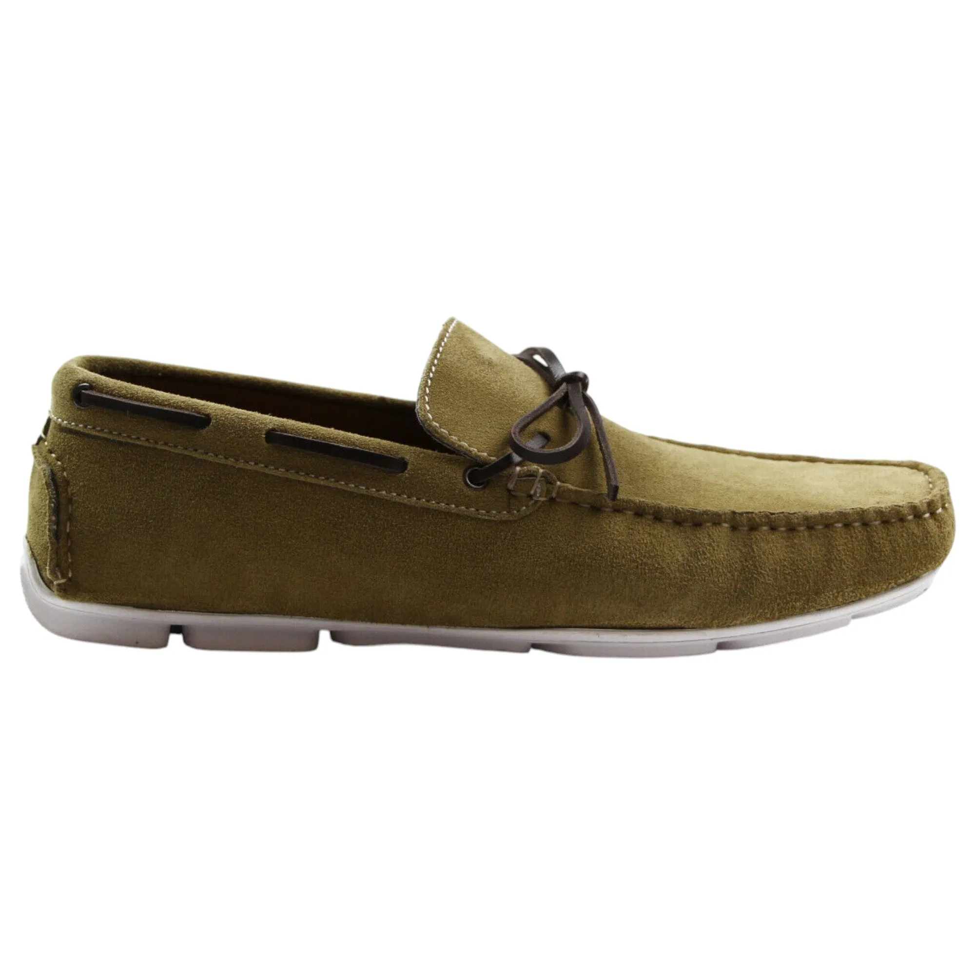 Mens Zasel Port Camel Suede Leather Casual Dress Boat Deck Loafers Shoes