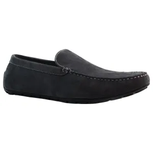 Mens Zasel Zenon Slip On Dark Grey Suede Boat Shoes