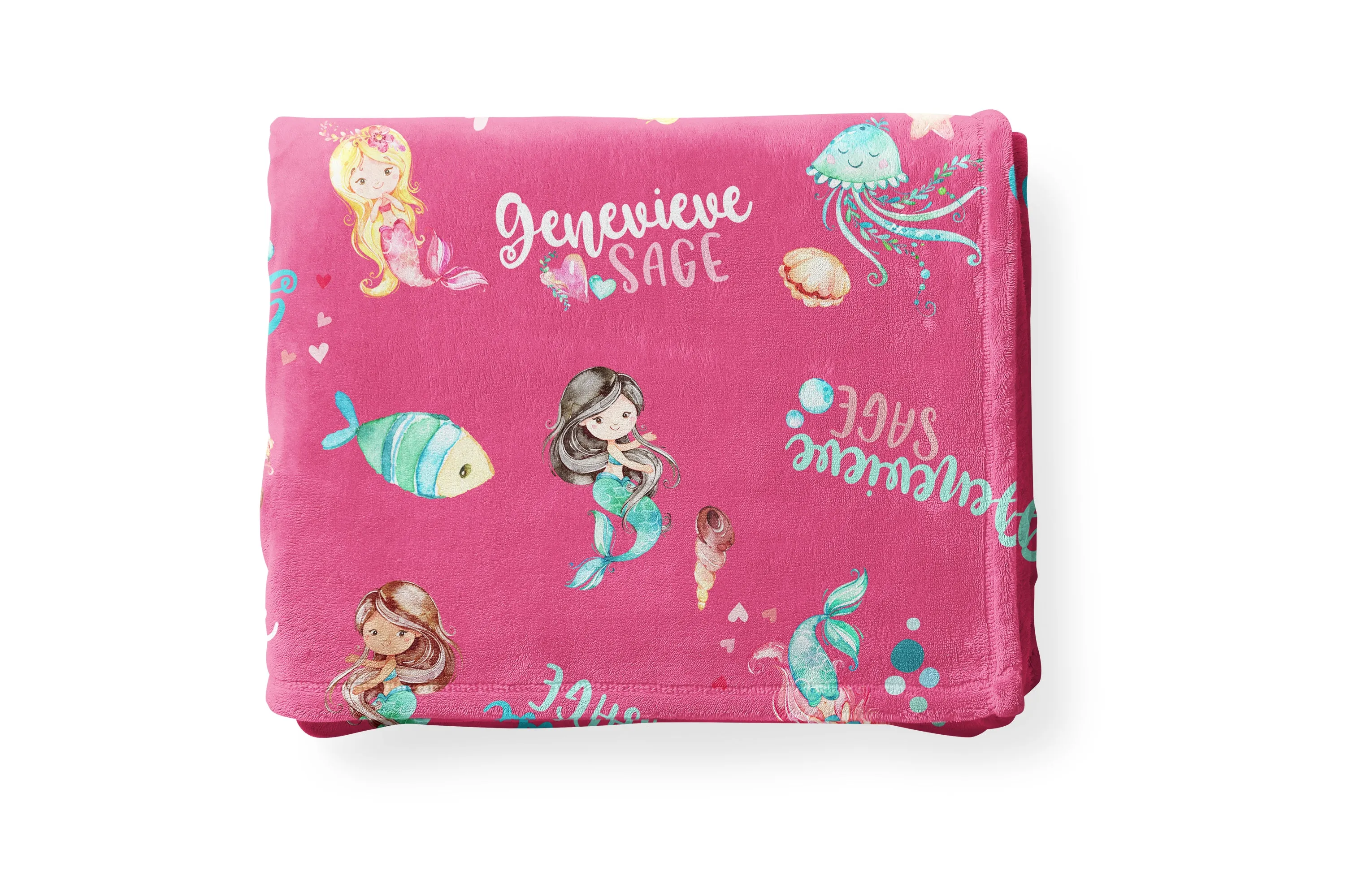 MERMAID PERSONALIZED BLANKET