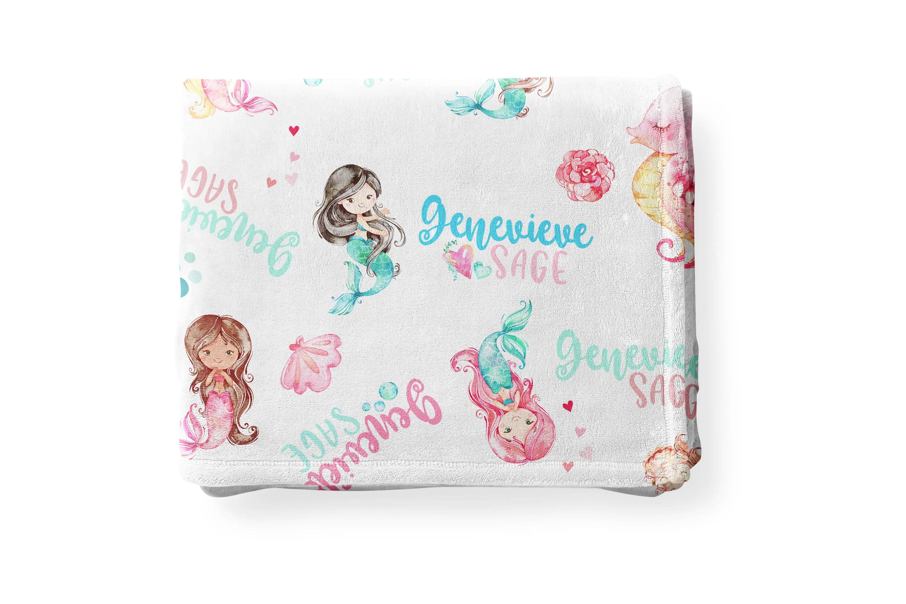 MERMAID PERSONALIZED BLANKET