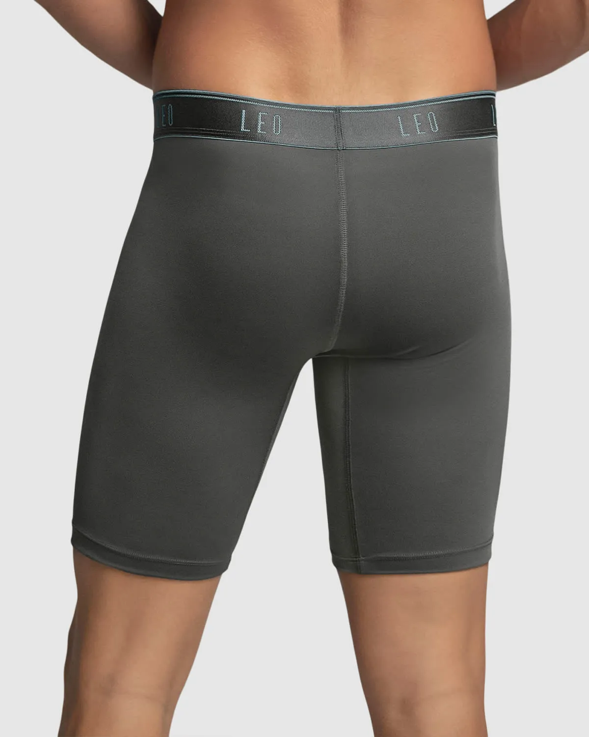 Microfiber Long Boxer Brief with Ergonomic Pouch 