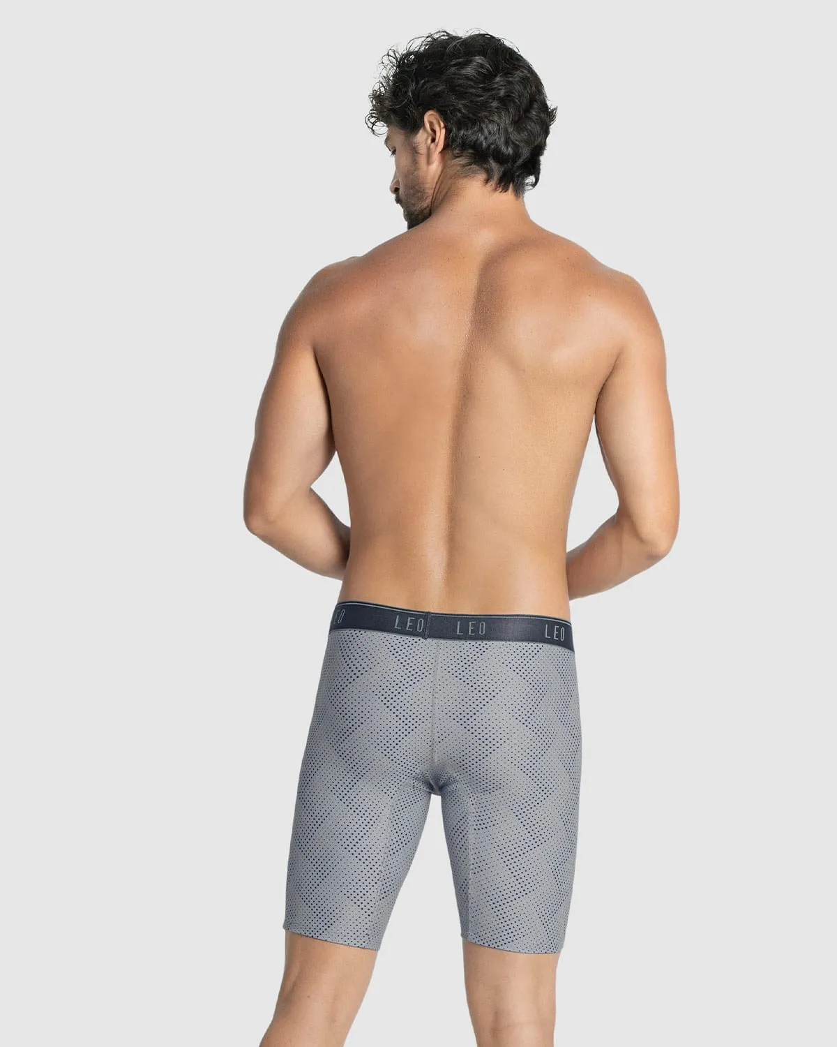 Microfiber Long Boxer Brief with Ergonomic Pouch 
