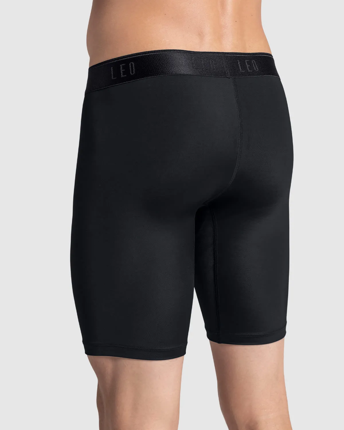 Microfiber Long Boxer Brief with Ergonomic Pouch 