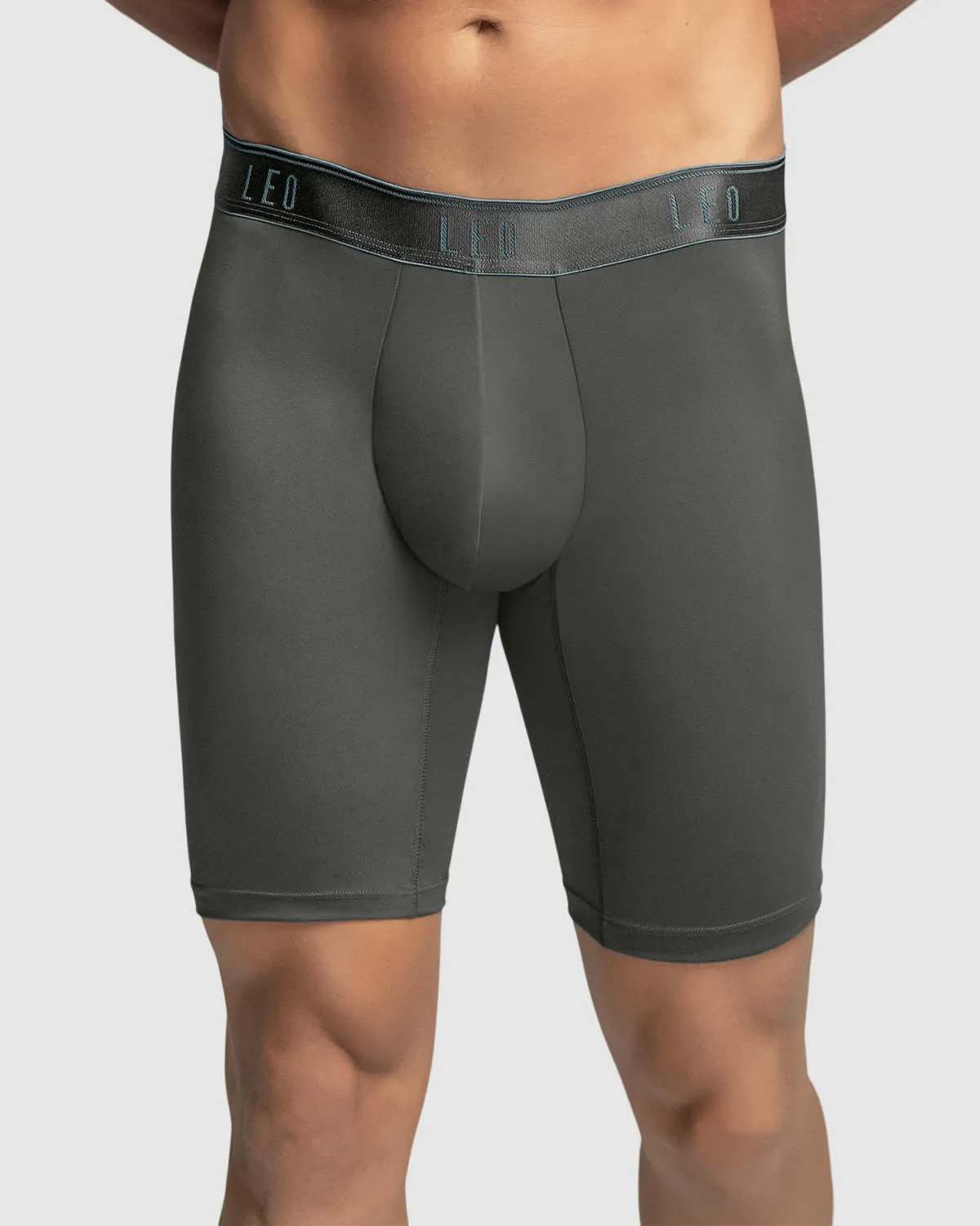 Microfiber Long Boxer Brief with Ergonomic Pouch 