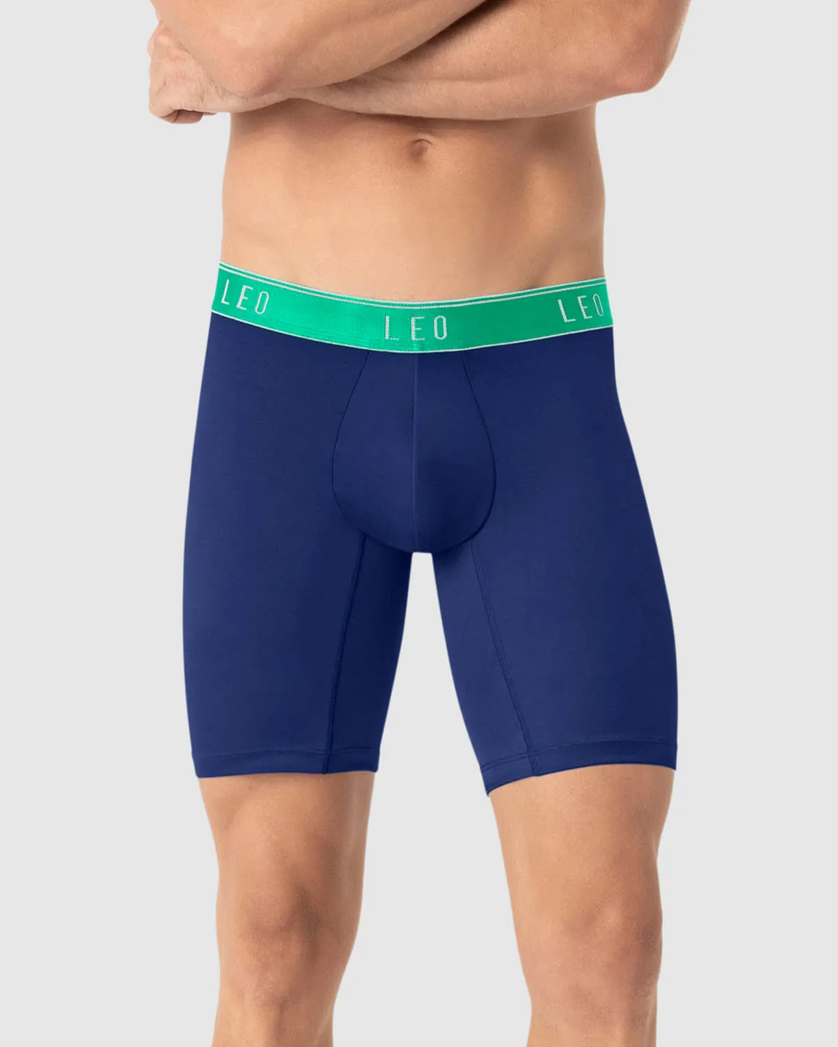Microfiber Long Boxer Brief with Ergonomic Pouch 