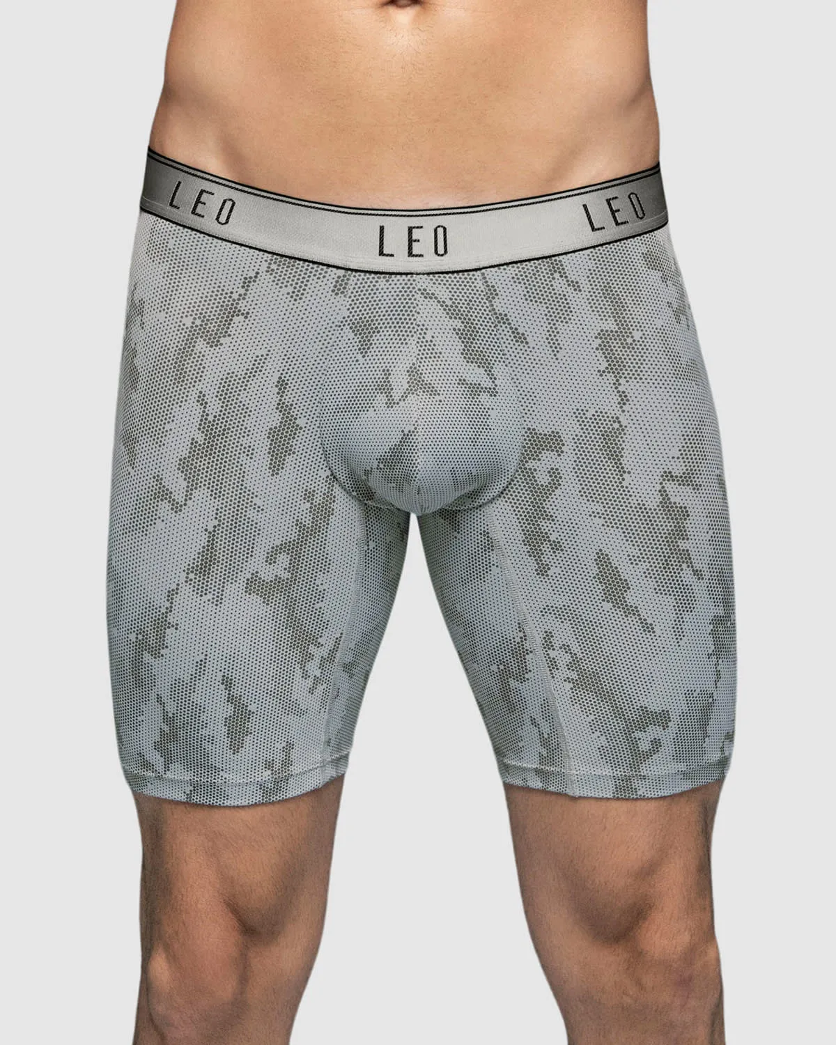 Microfiber Long Boxer Brief with Ergonomic Pouch 