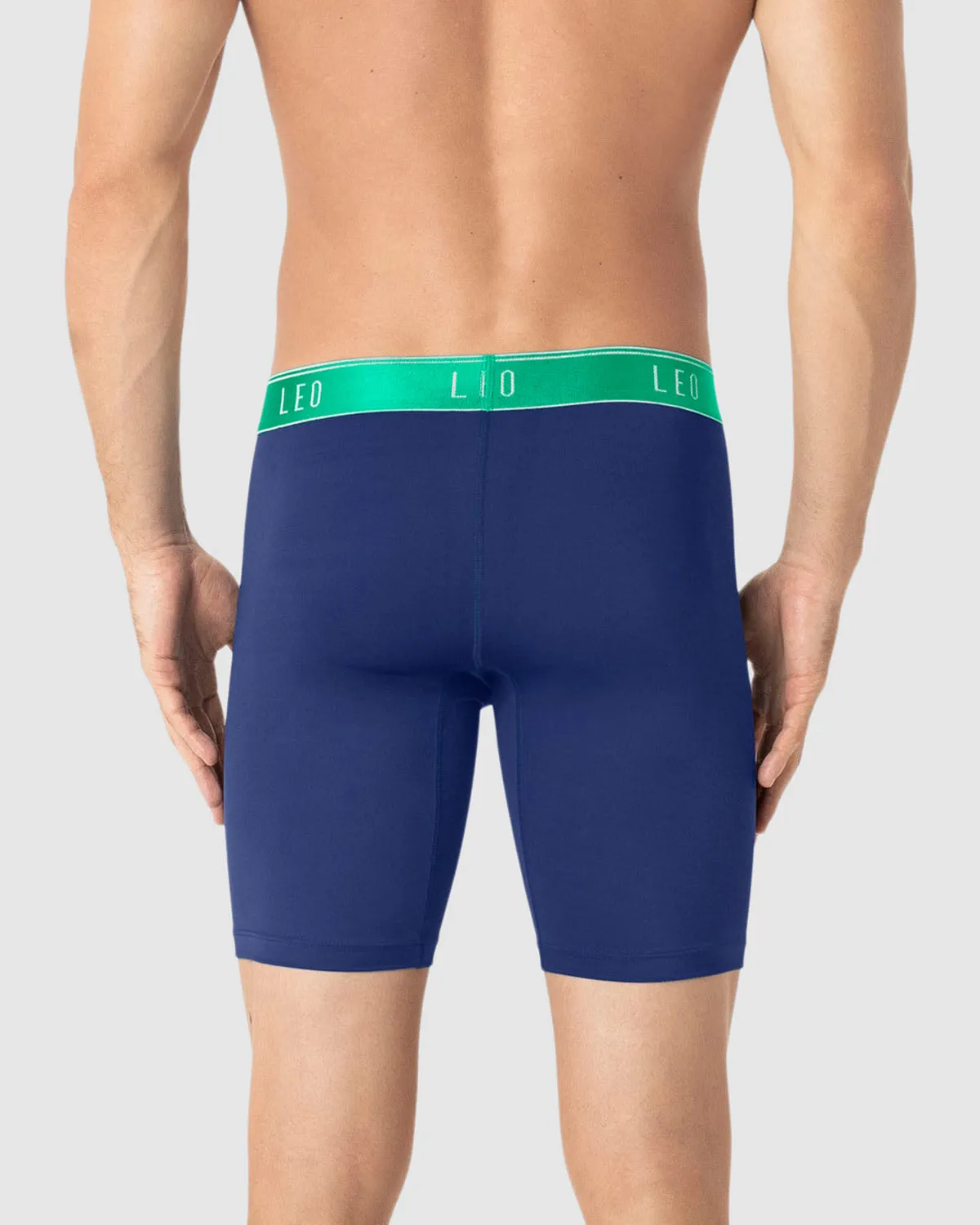 Microfiber Long Boxer Brief with Ergonomic Pouch 