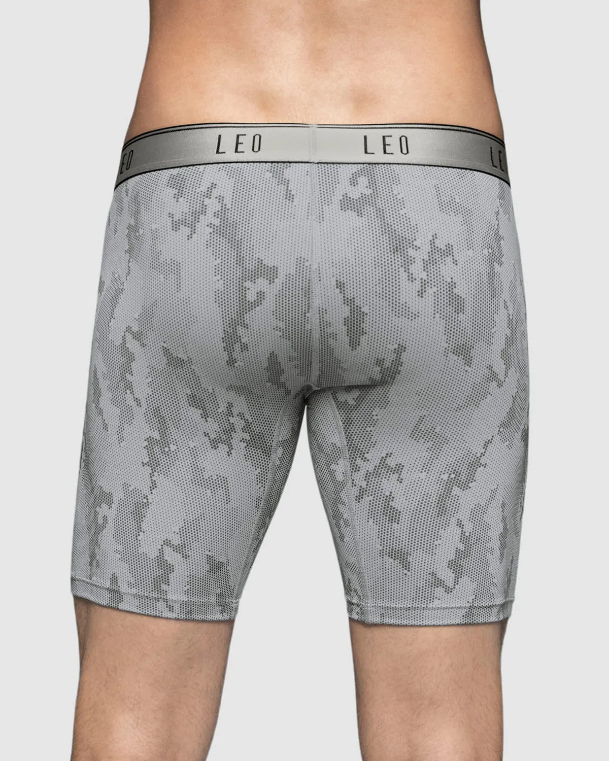 Microfiber Long Boxer Brief with Ergonomic Pouch 
