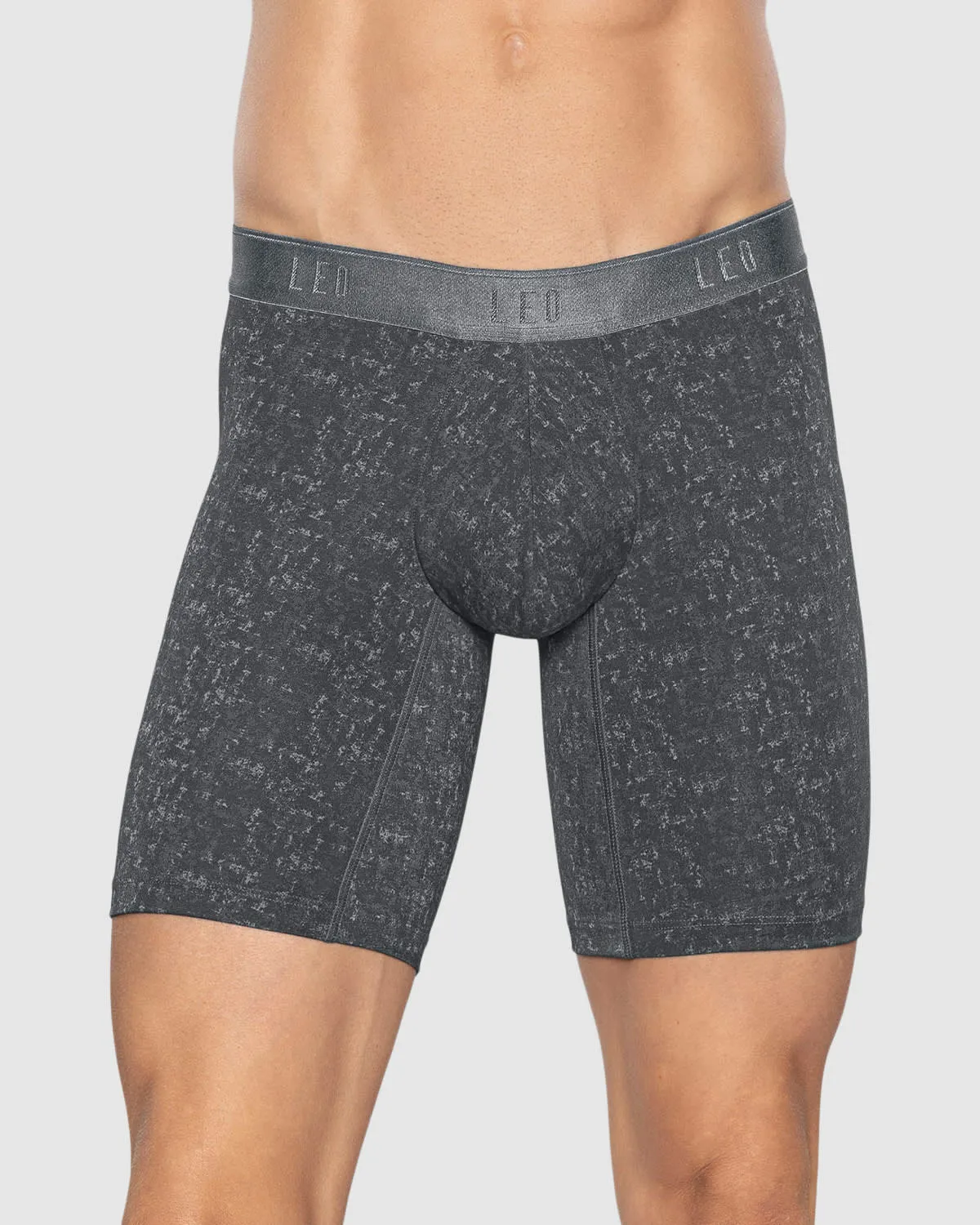 Microfiber Long Boxer Brief with Ergonomic Pouch 