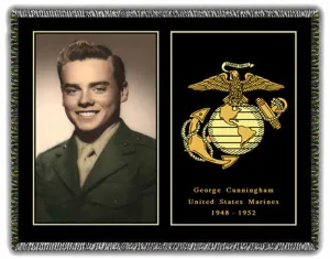 Military Retirement Photo Blankets