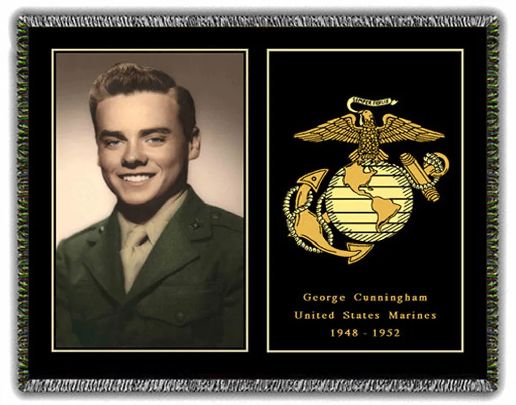 Military Retirement Photo Blankets