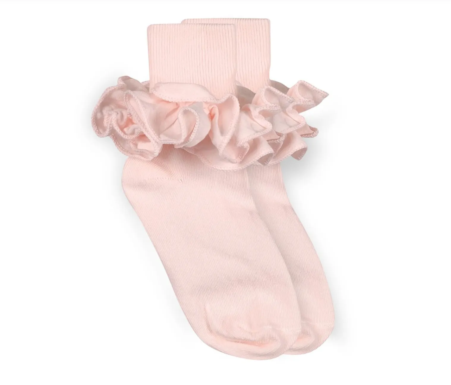 Misty Ruffle Lace Turn Cuff Socks