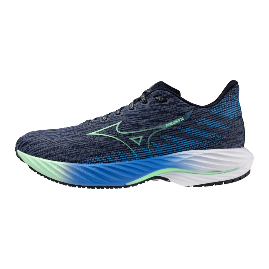 Mizuno Men's Wave Rider 28 Running Shoes - Vintage Indigo