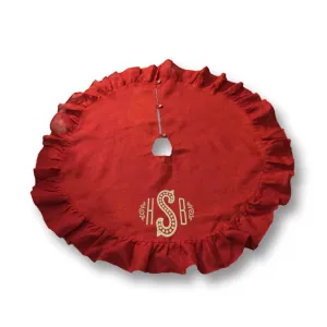 Monogrammed Christmas Tree Skirt