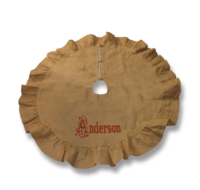 Monogrammed Christmas Tree Skirt