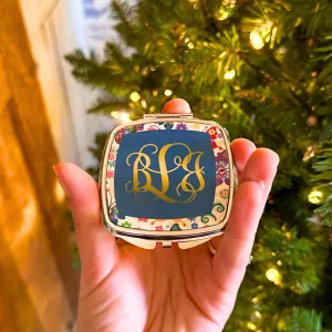 Monogrammed Compact Mirror