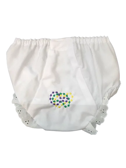 Monogrammed Mardi Gras Bloomers (7 designs to choose from)