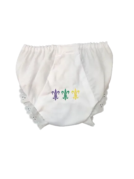 Monogrammed Mardi Gras Bloomers (7 designs to choose from)