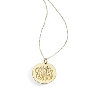 monogrammed necklace