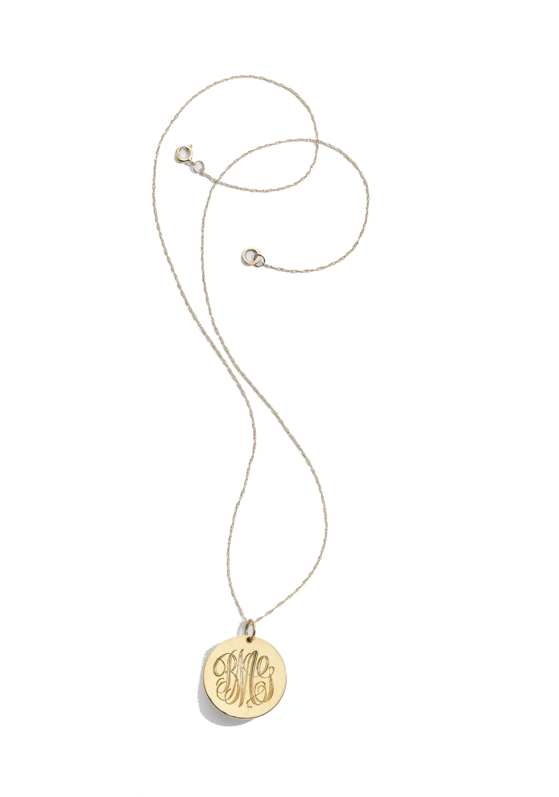 monogrammed necklace
