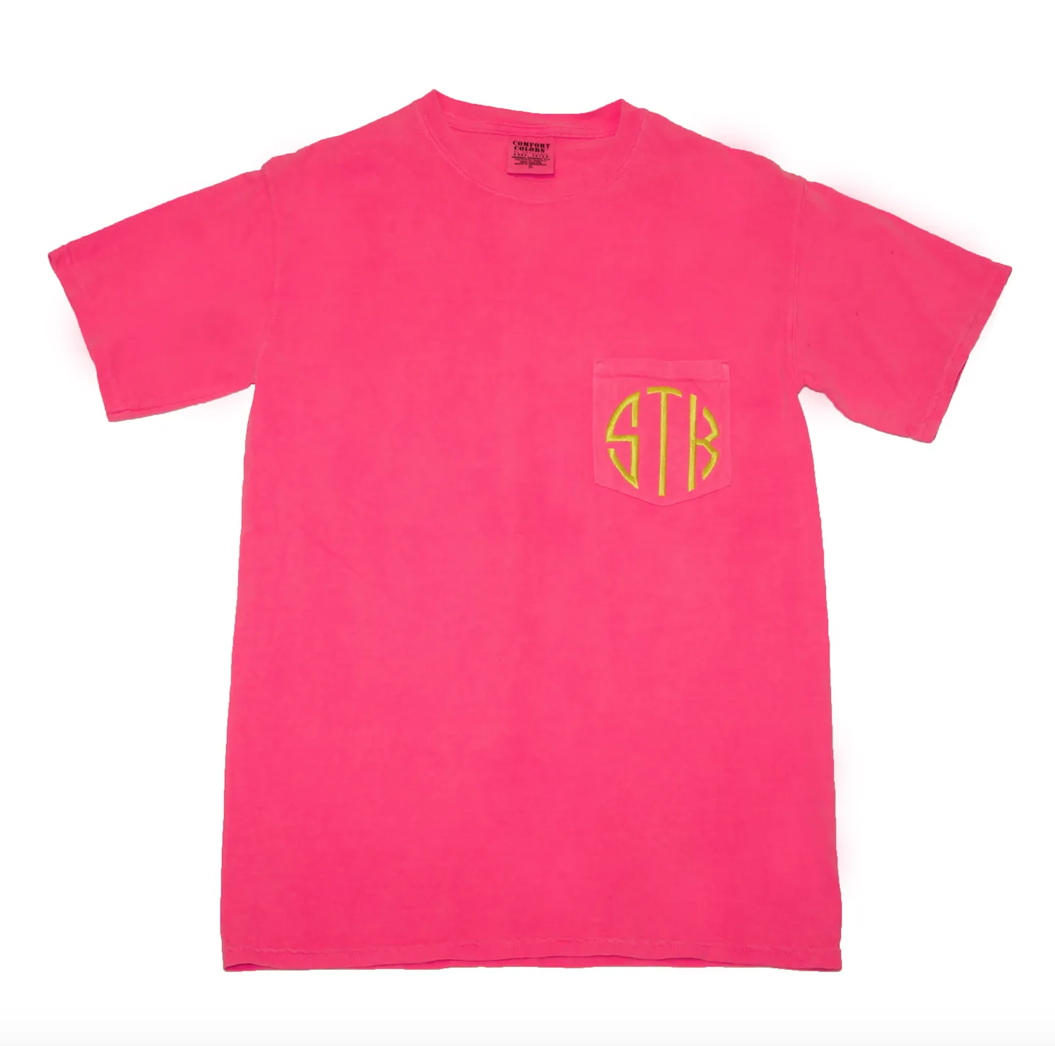 Monogrammed Pocket T-Shirt (Comfort Colors)