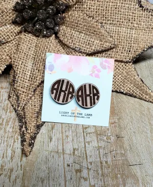 Monogrammed Studs