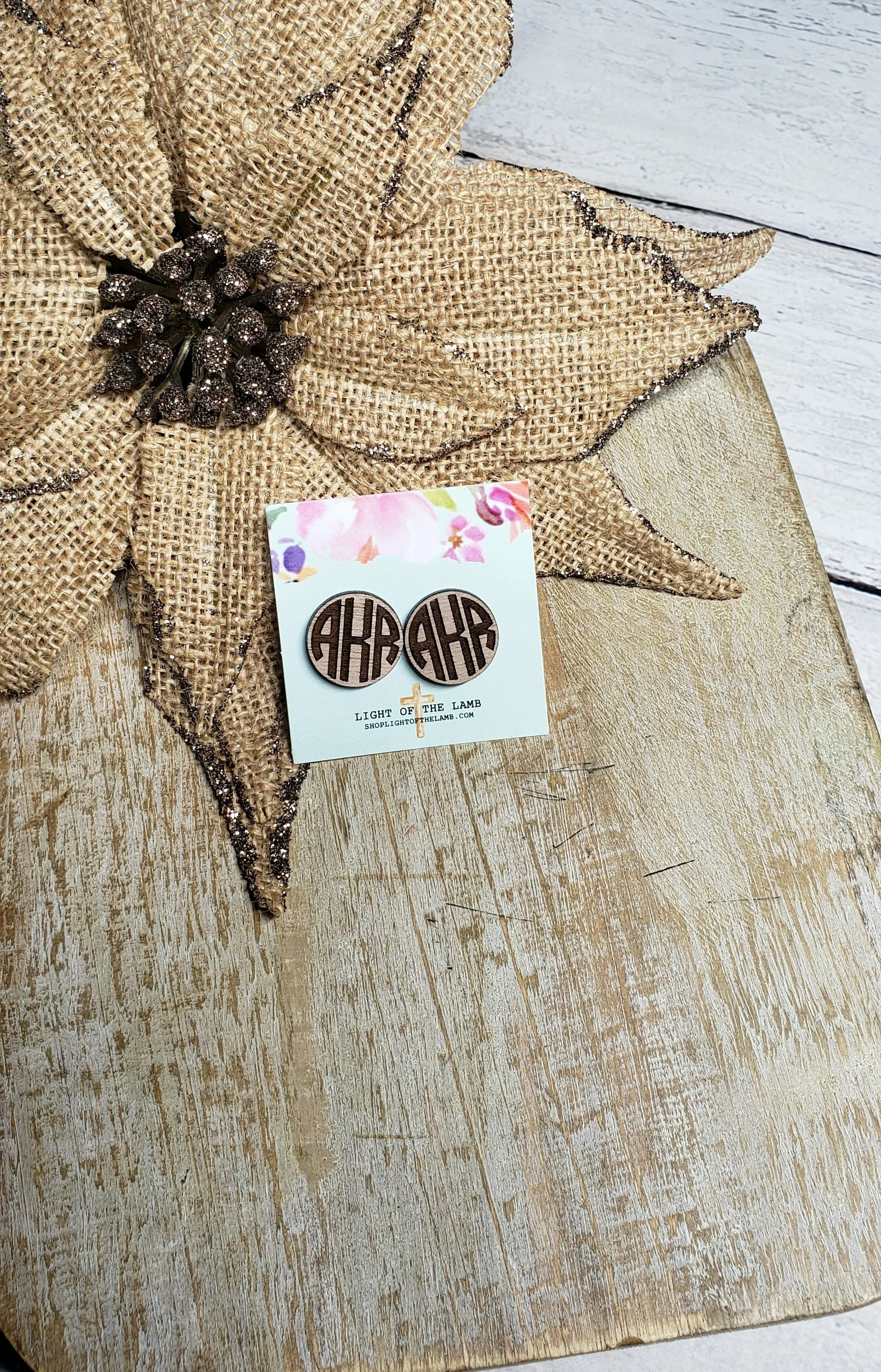 Monogrammed Studs