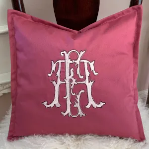 Monogrammed Toss Pillow
