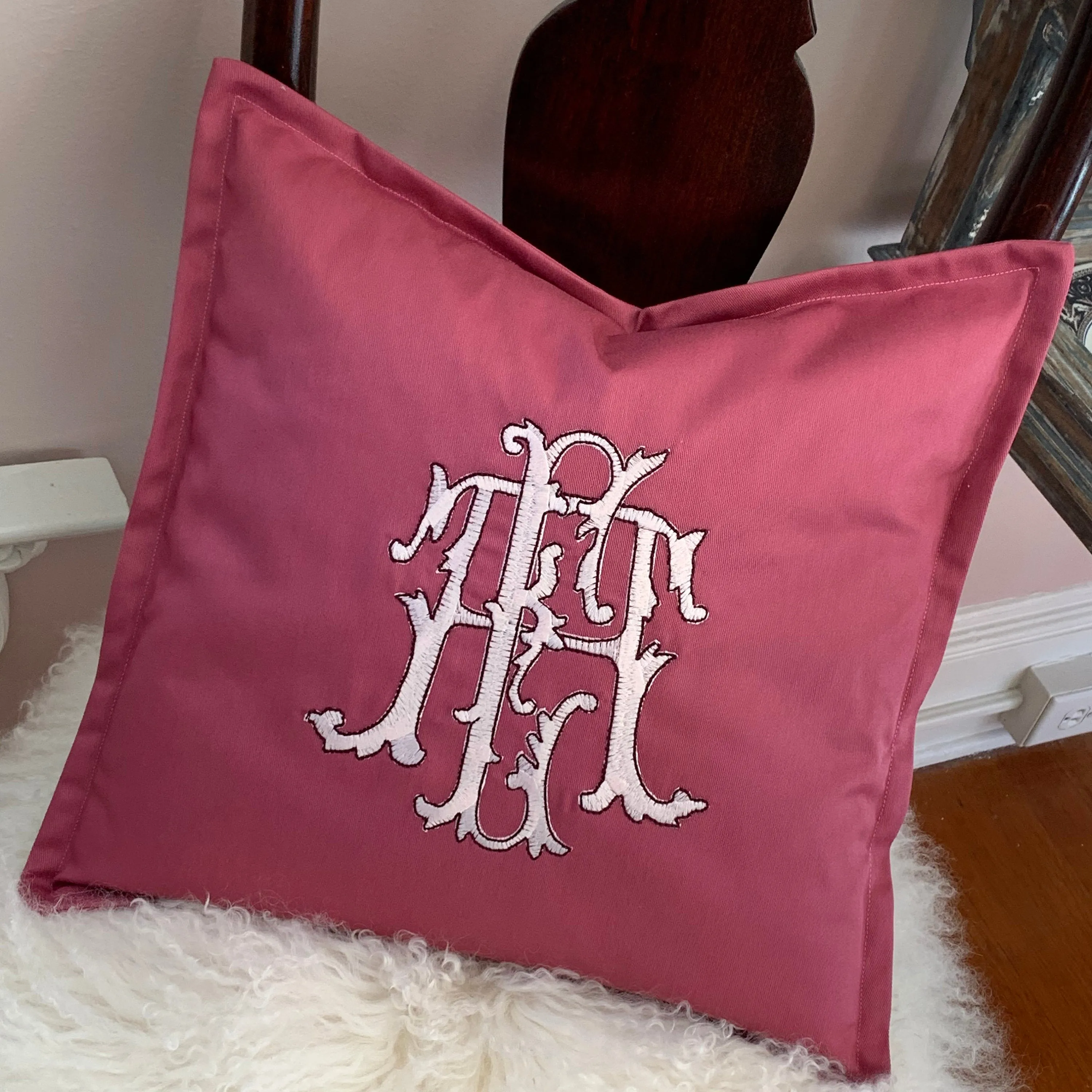 Monogrammed Toss Pillow
