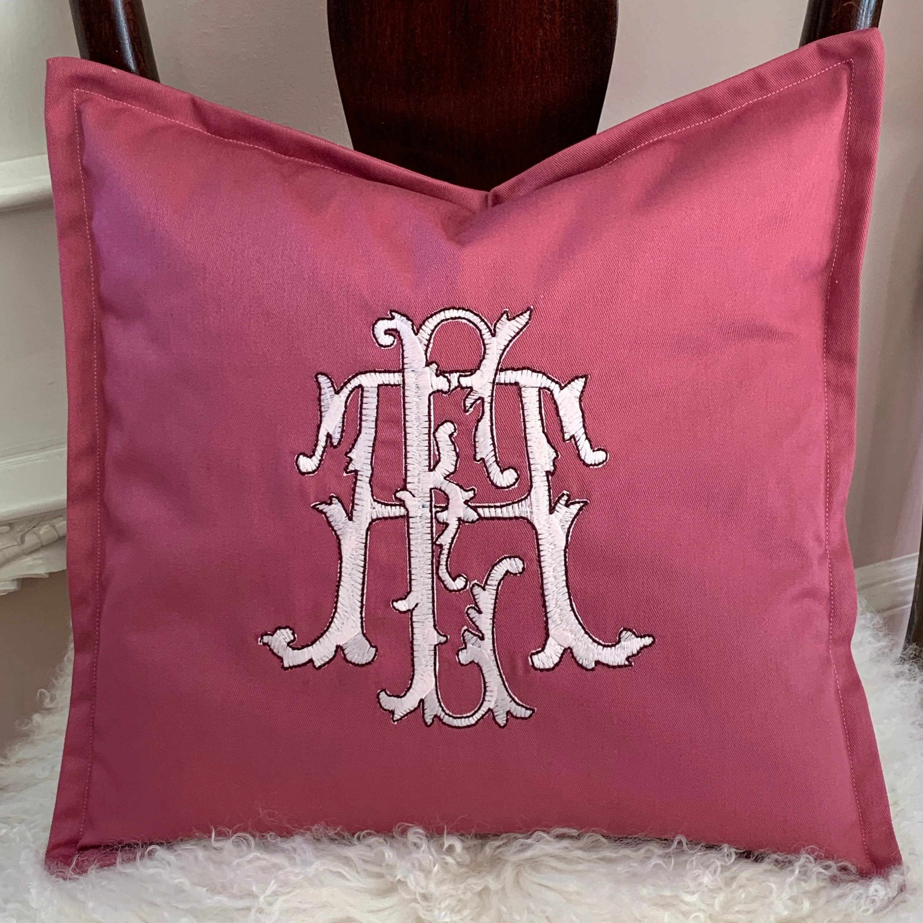Monogrammed Toss Pillow