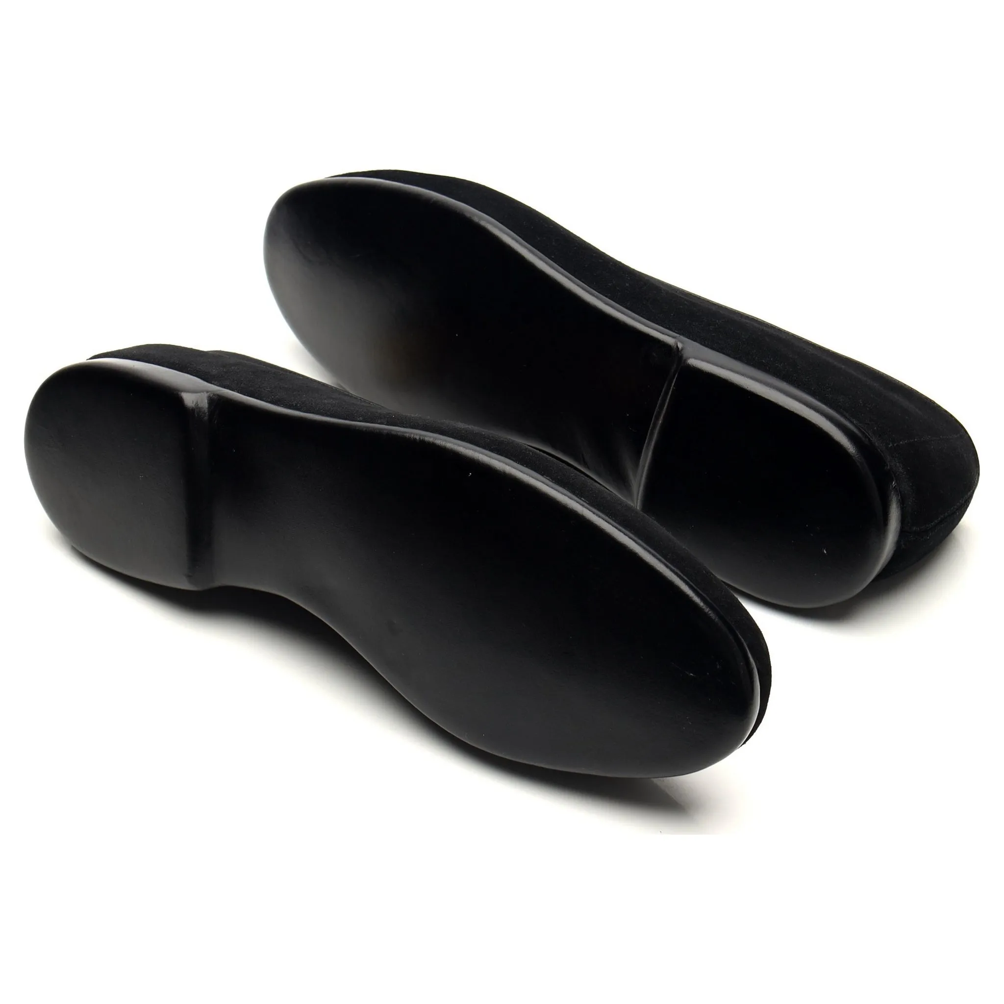 'Mr. Casual' Black Suede Slip On Belgian Loafers UK 9.5 US 10.5