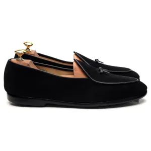 'Mr. Casual' Black Suede Slip On Belgian Loafers UK 9.5 US 10.5