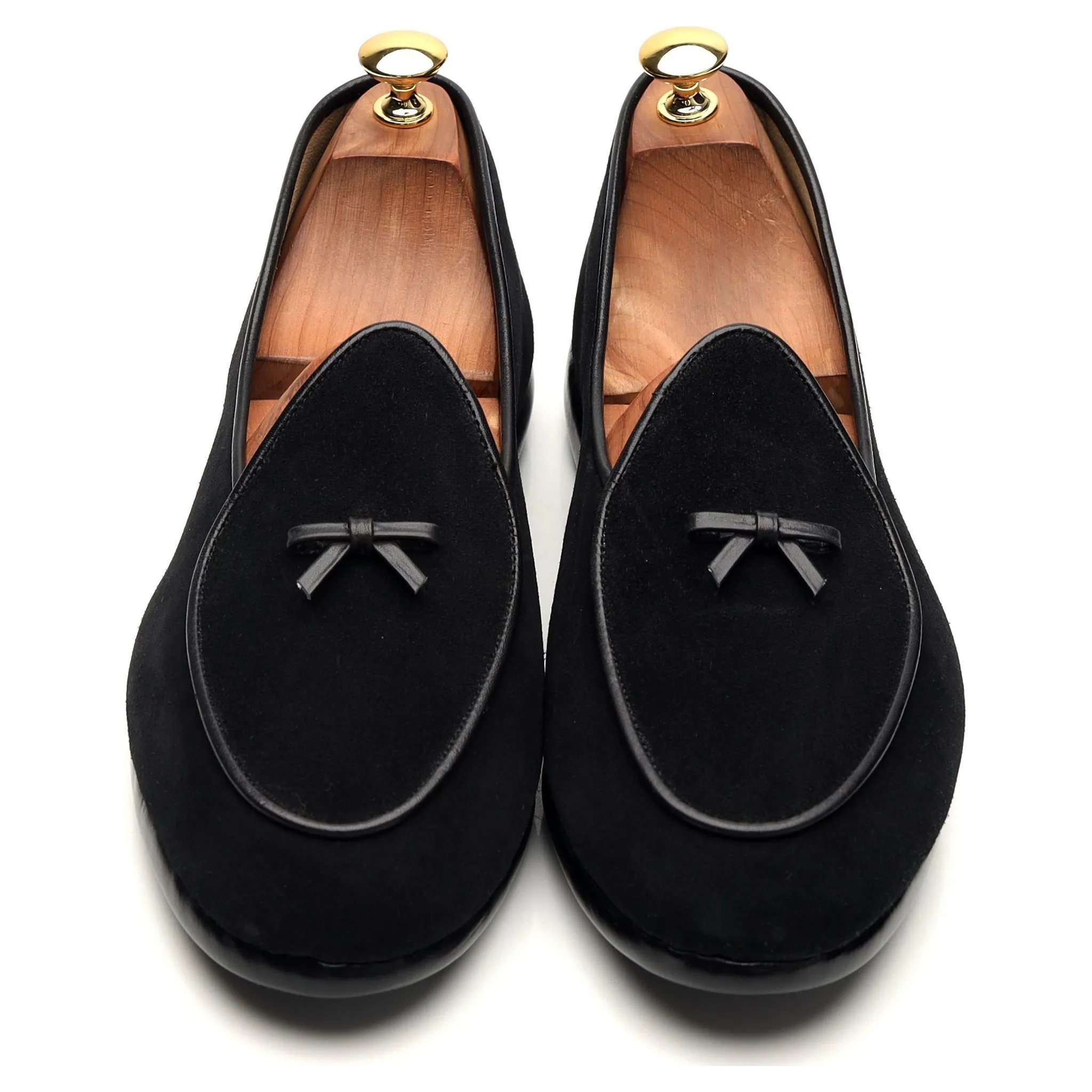 'Mr. Casual' Black Suede Slip On Belgian Loafers UK 9.5 US 10.5