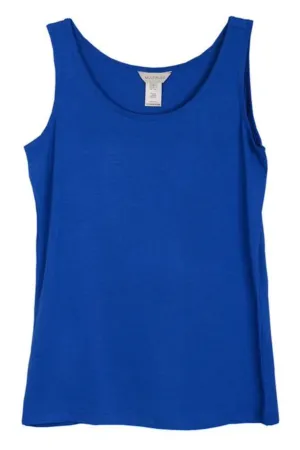 Multiples - Double Scoop Neck Tank - ElcBlu & Poppy - M22102TM