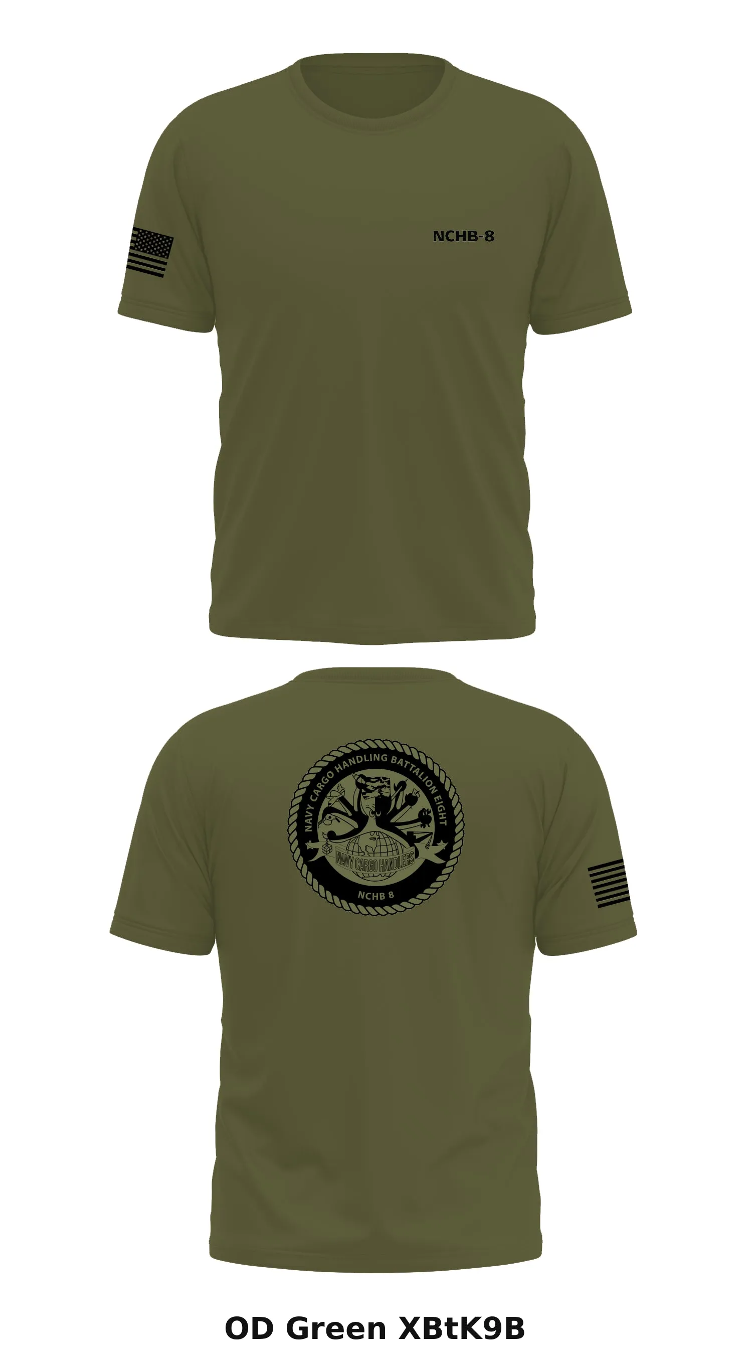 Navy Cargo Handling Battalion 8  Store 1 Core Men's SS Performance Tee - XBtK9B