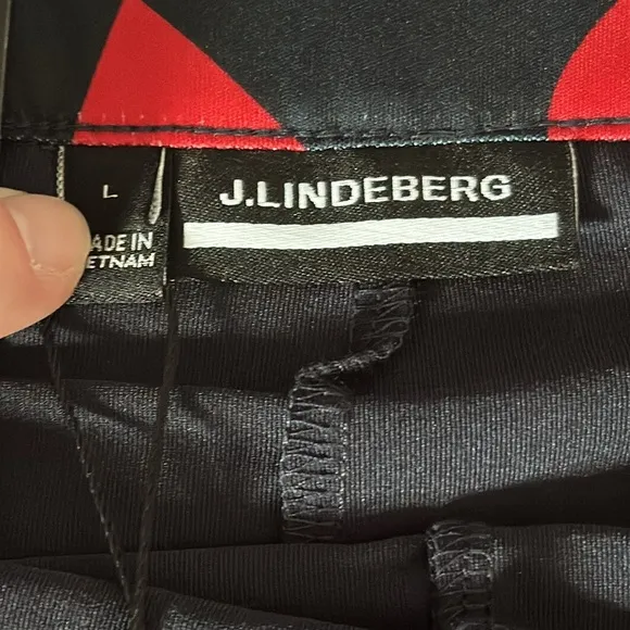 NEW J. Lindeberg large skirt skort athletic women’s red blue $115 tennis golf