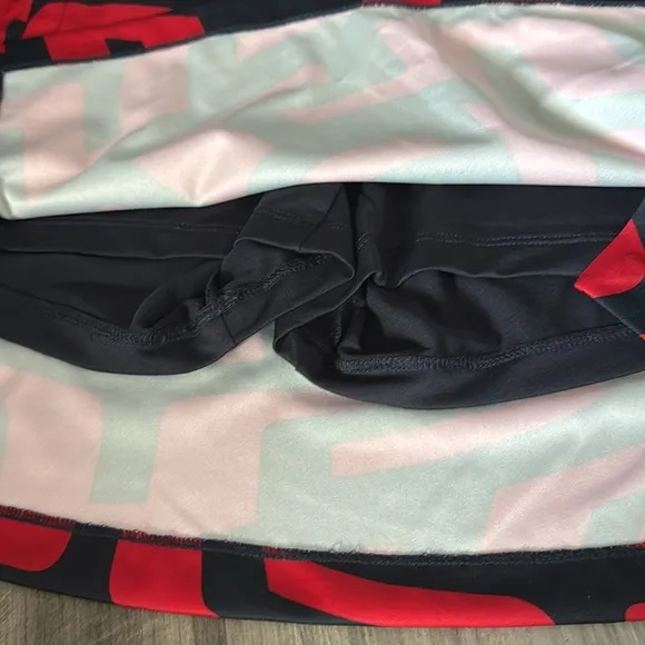 NEW J. Lindeberg large skirt skort athletic women’s red blue $115 tennis golf