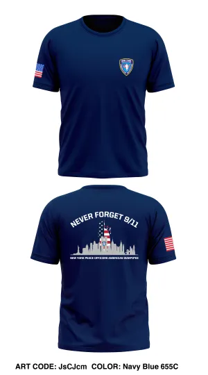 New York Peace Officers American Warpipes and Benevolent Association  Store 1 Core Men's SS Performance Tee - JsCJcm