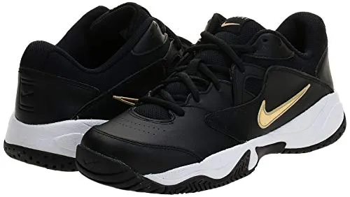 Nike Men Court Lite 2 White/Metallic Gold/Black Tennis Shoes-7 UK (41 EU) (8 US) (AR8836-012)