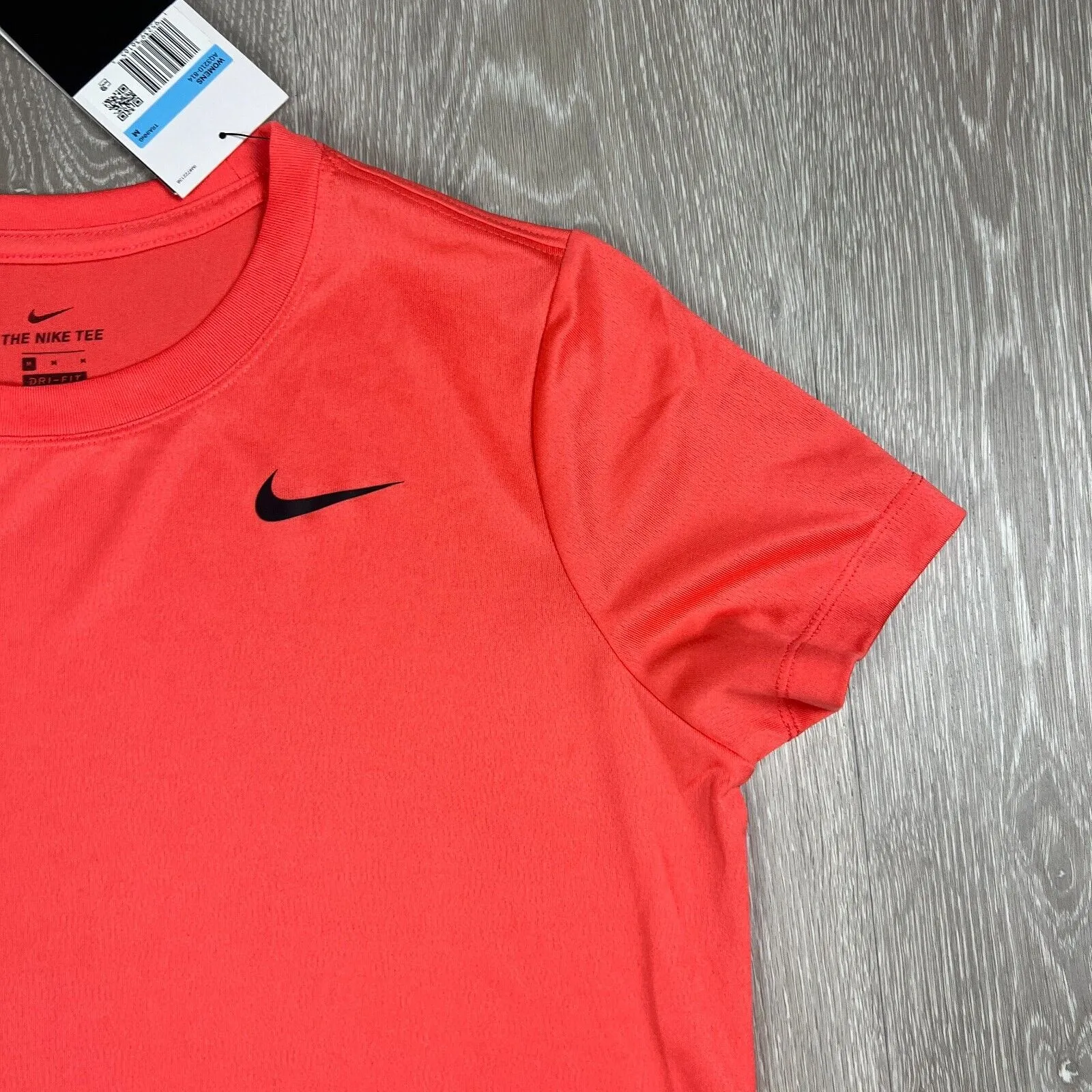 Nike Training Womens Orange Performance Activewear T-Shirt Size M (New)