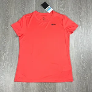 Nike Training Womens Orange Performance Activewear T-Shirt Size M (New)