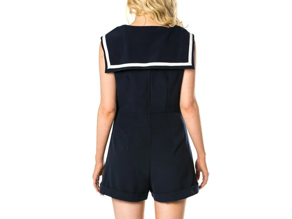 Number One Navy Sailor Suit Romper