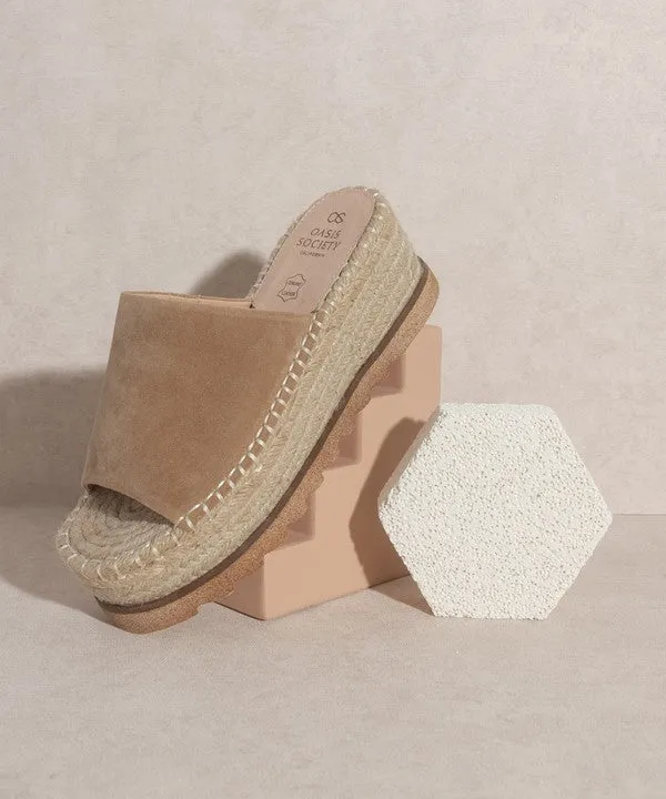 OASIS  Ivy Espadrille Platform Slide