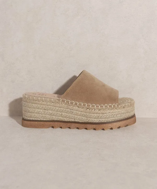 OASIS  Ivy Espadrille Platform Slide