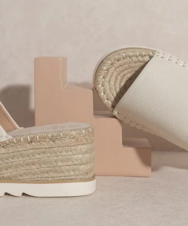 OASIS  Ivy Espadrille Platform Slide